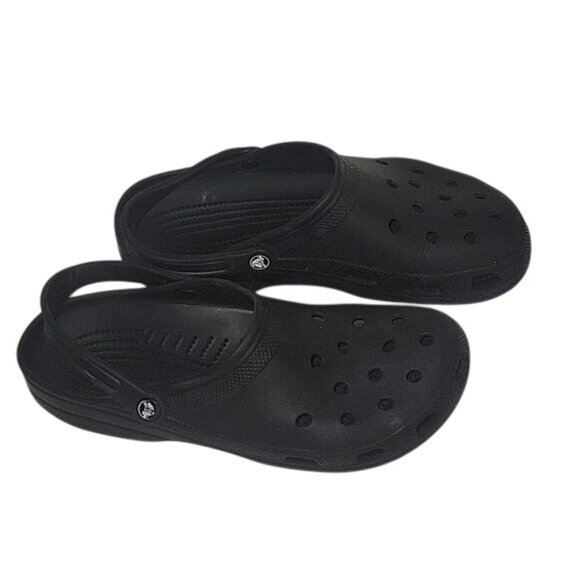 CROCS Mens Black Classic Clogs 12 lightweight comfort athleisure - Picture 4 of 6